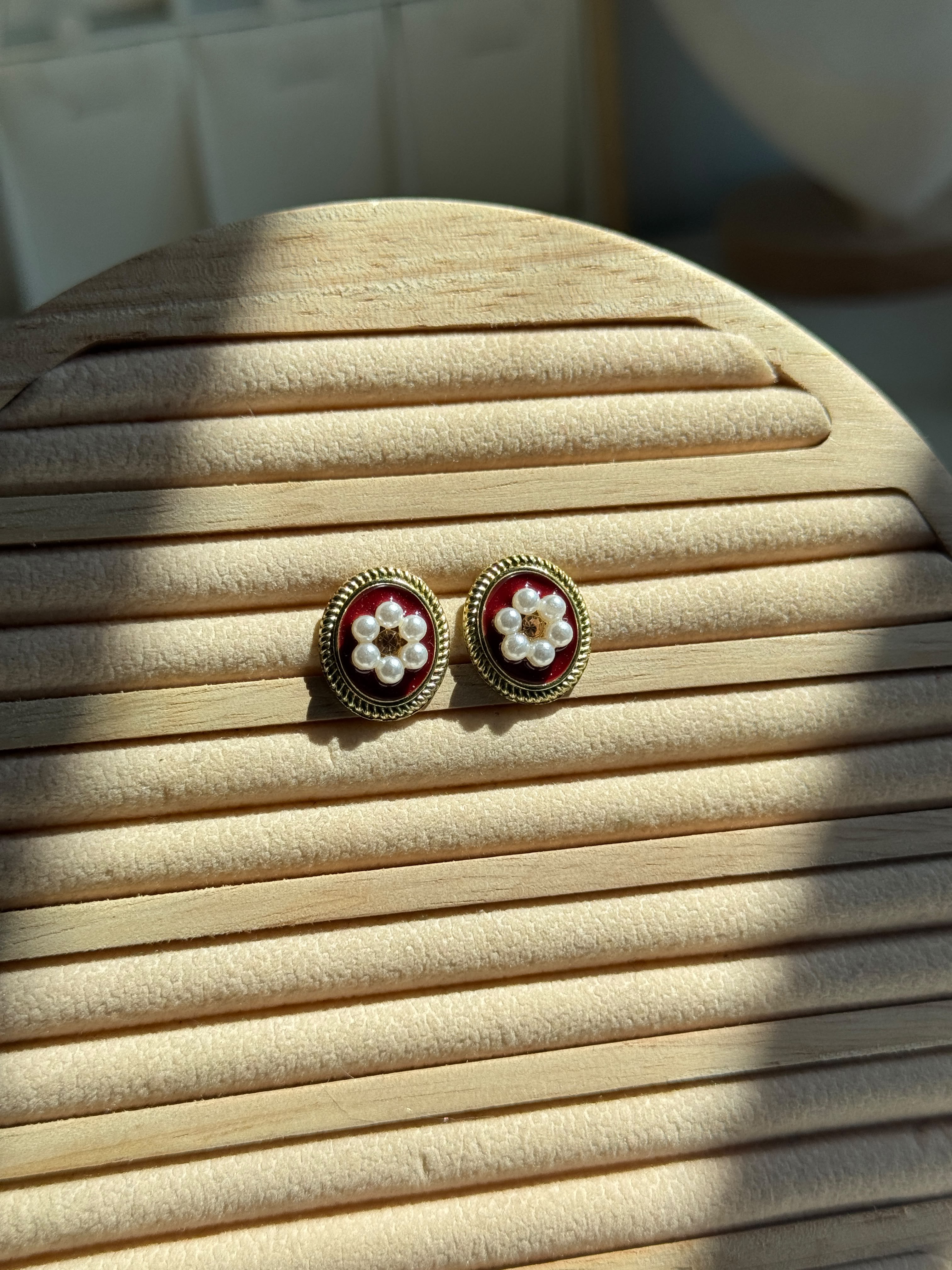 Pearl Floral Studs
