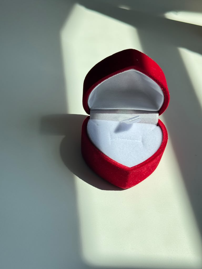 Heart Velvet Jewelry Box
