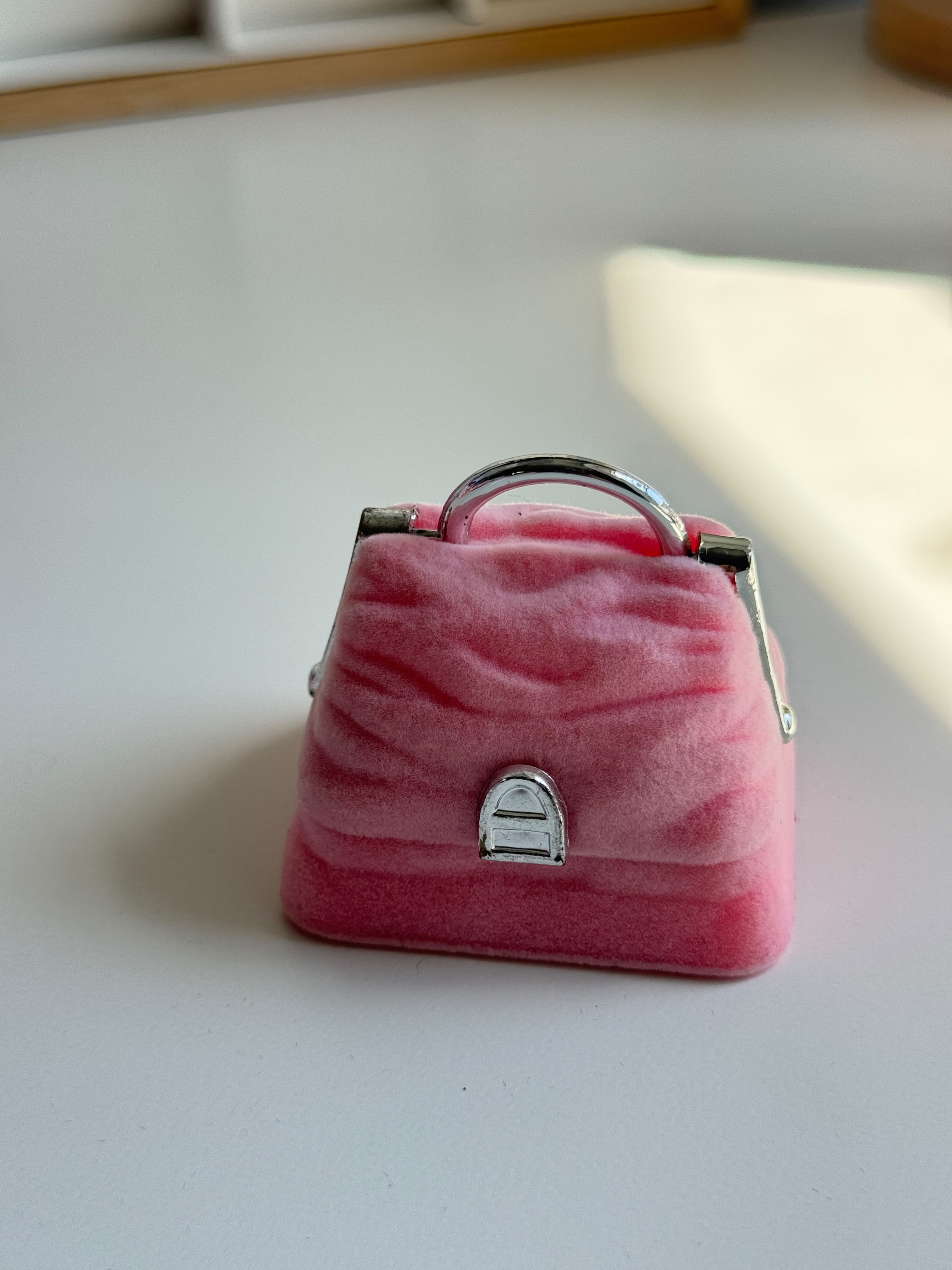 Velvet Handbag Jewelry Box