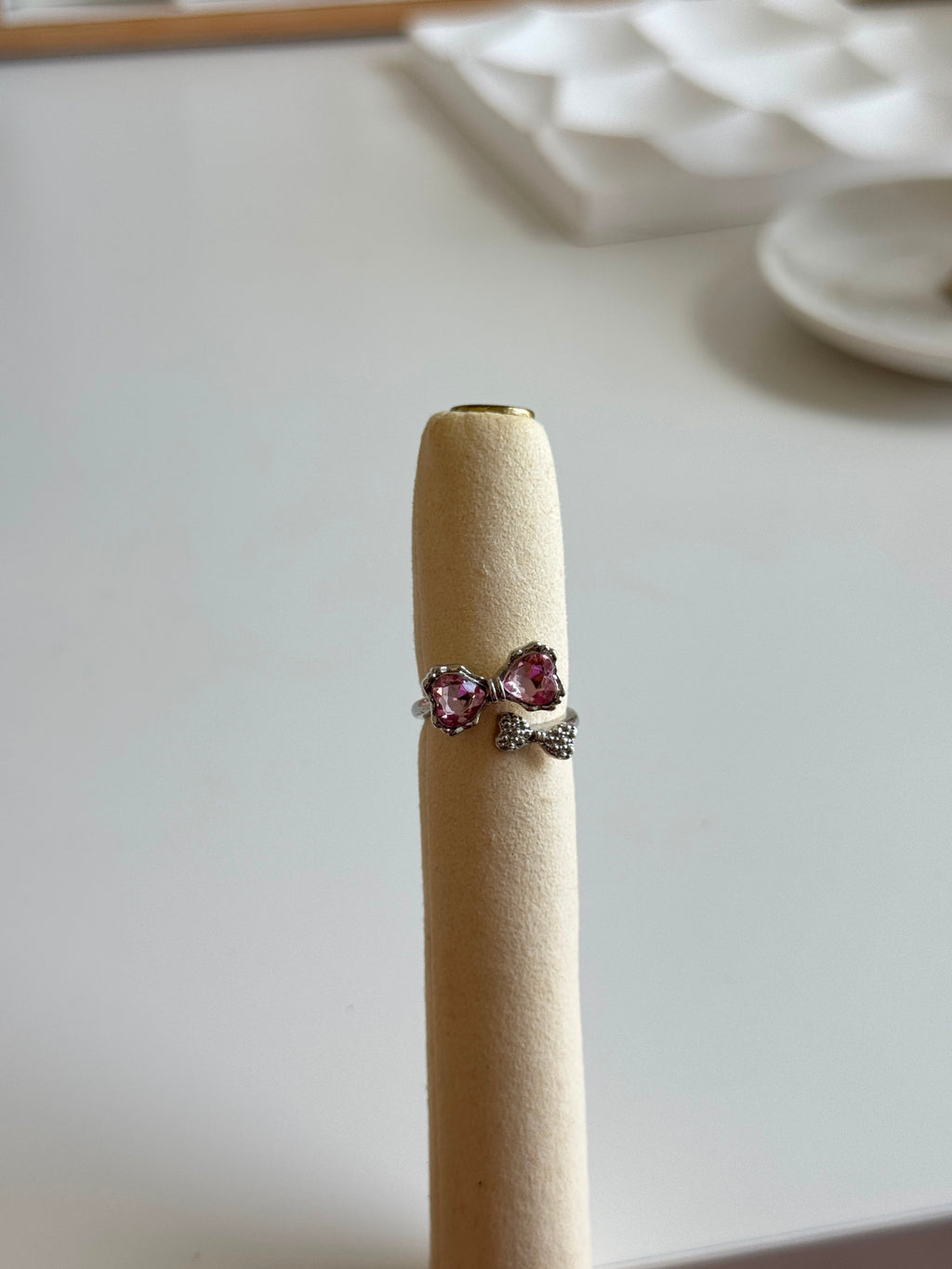 Pink Bow Ring