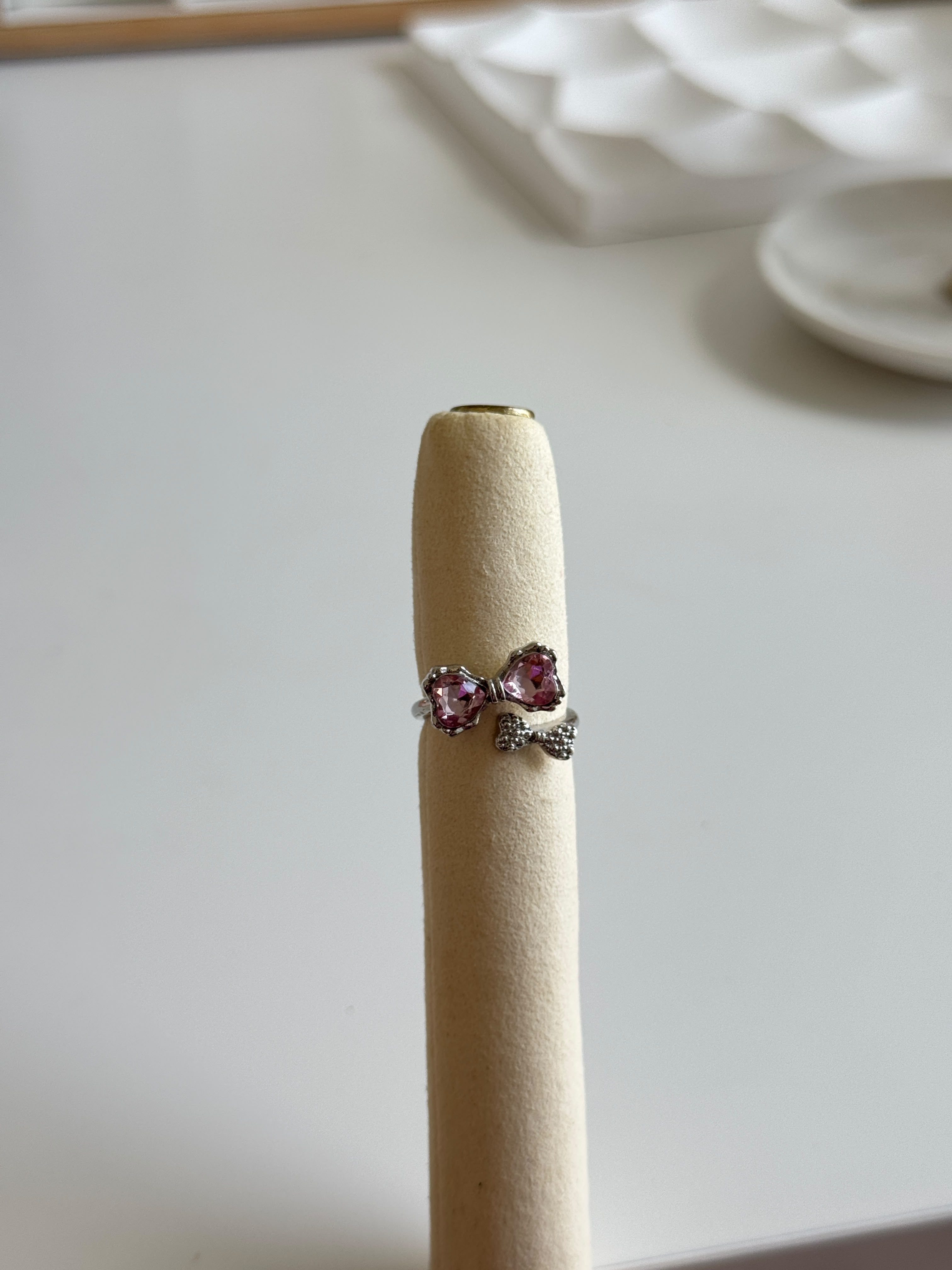 Pink Bow Ring
