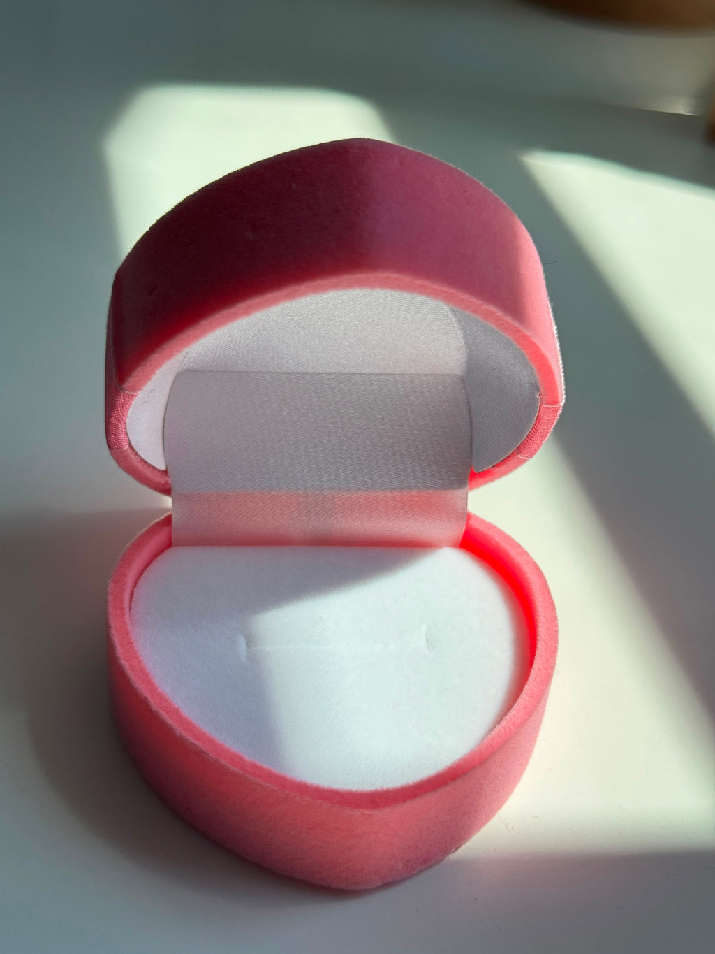 Heart Bow velvet Jewelry Box