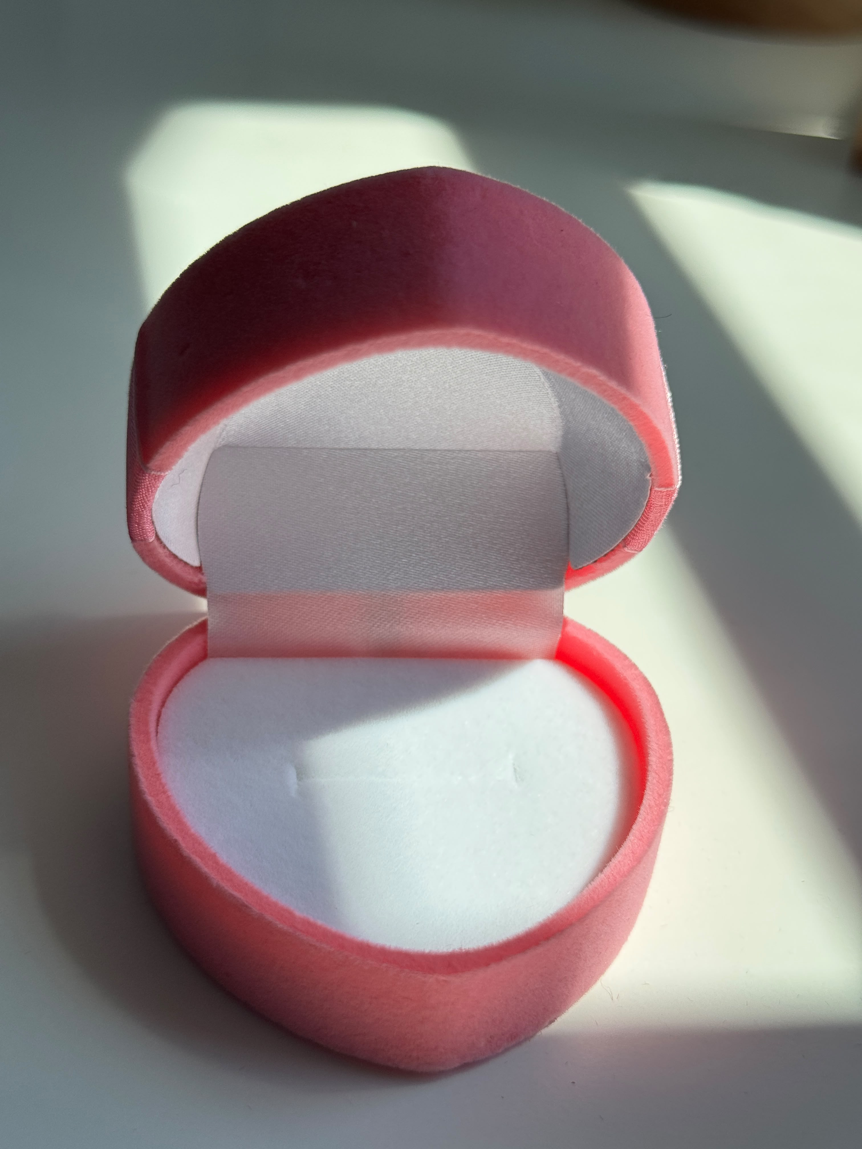 Heart Bow velvet Jewelry Box