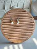 Pearl leaf Drop Earrings