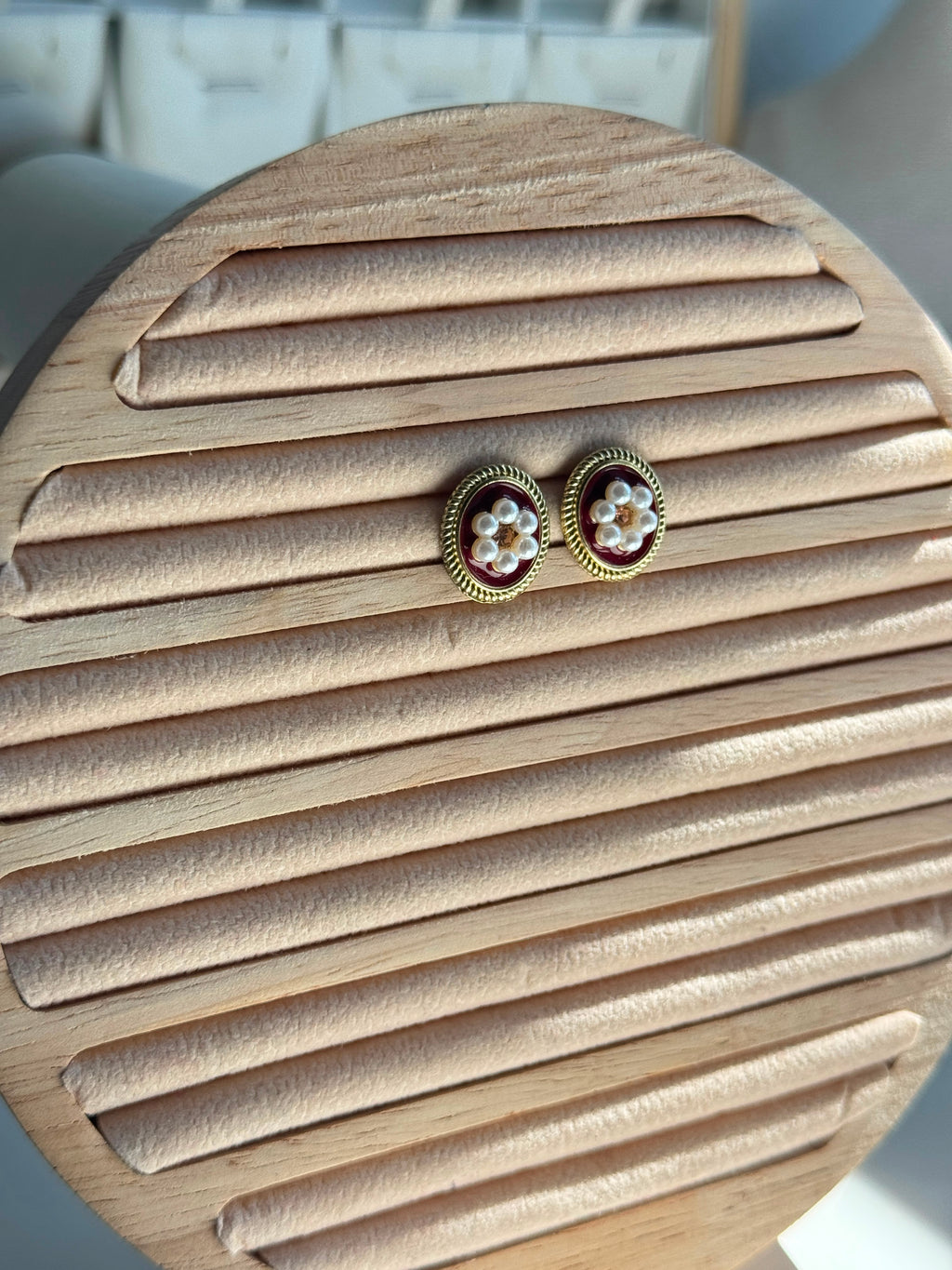 Pearl Floral Studs