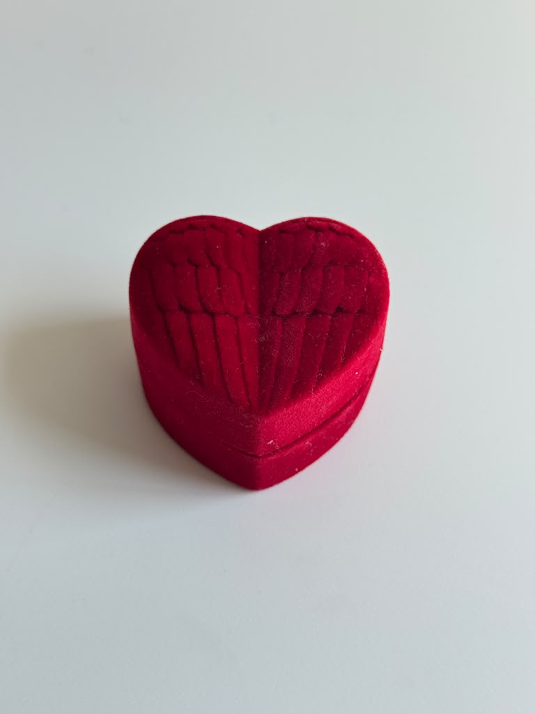 Heart Velvet Jewelry Box