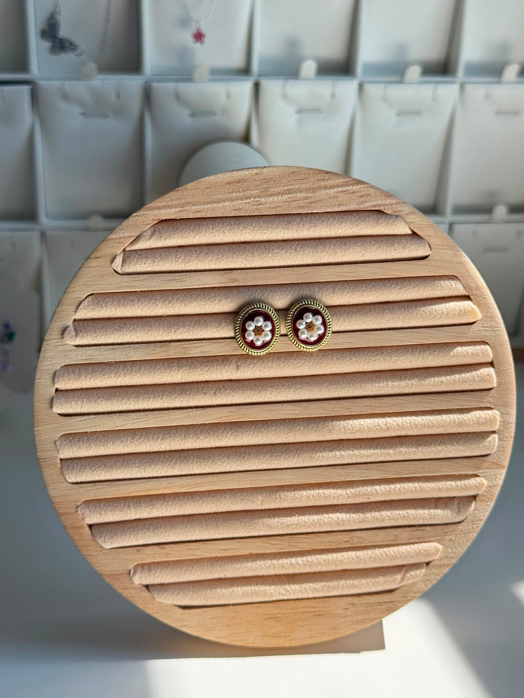 Pearl Floral Studs