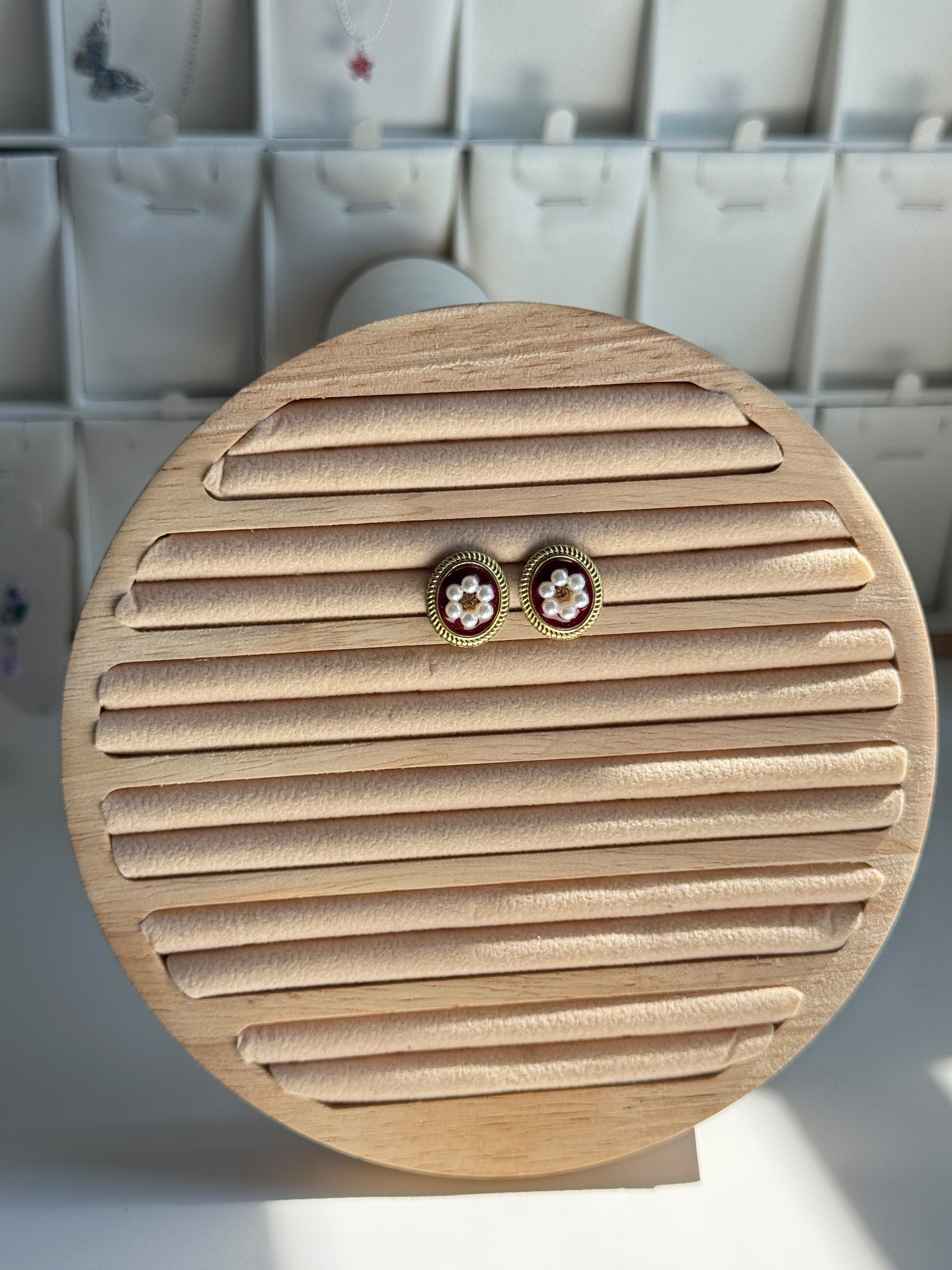 Pearl Floral Studs