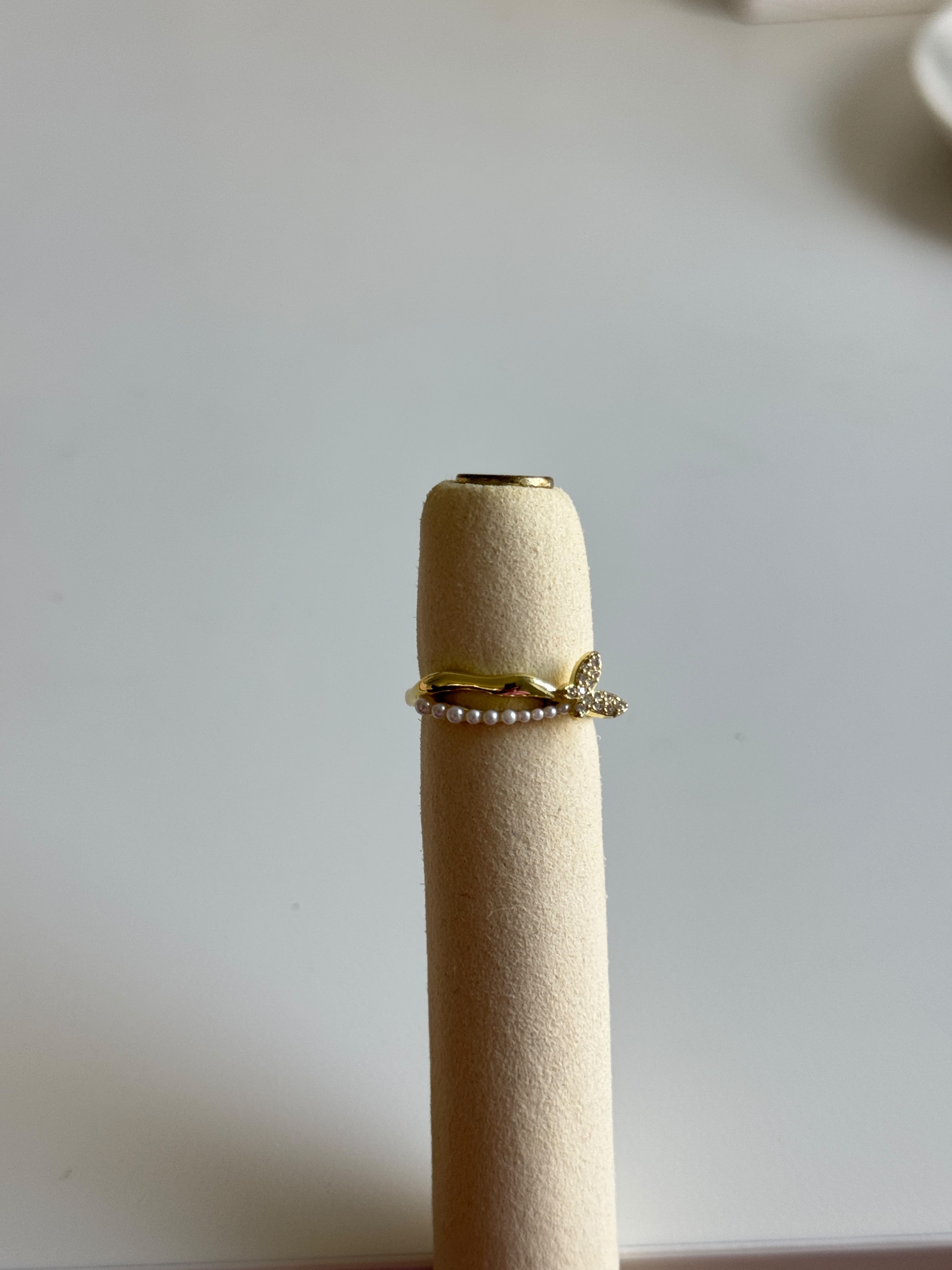 Gold Butterfly Adjustable Ring