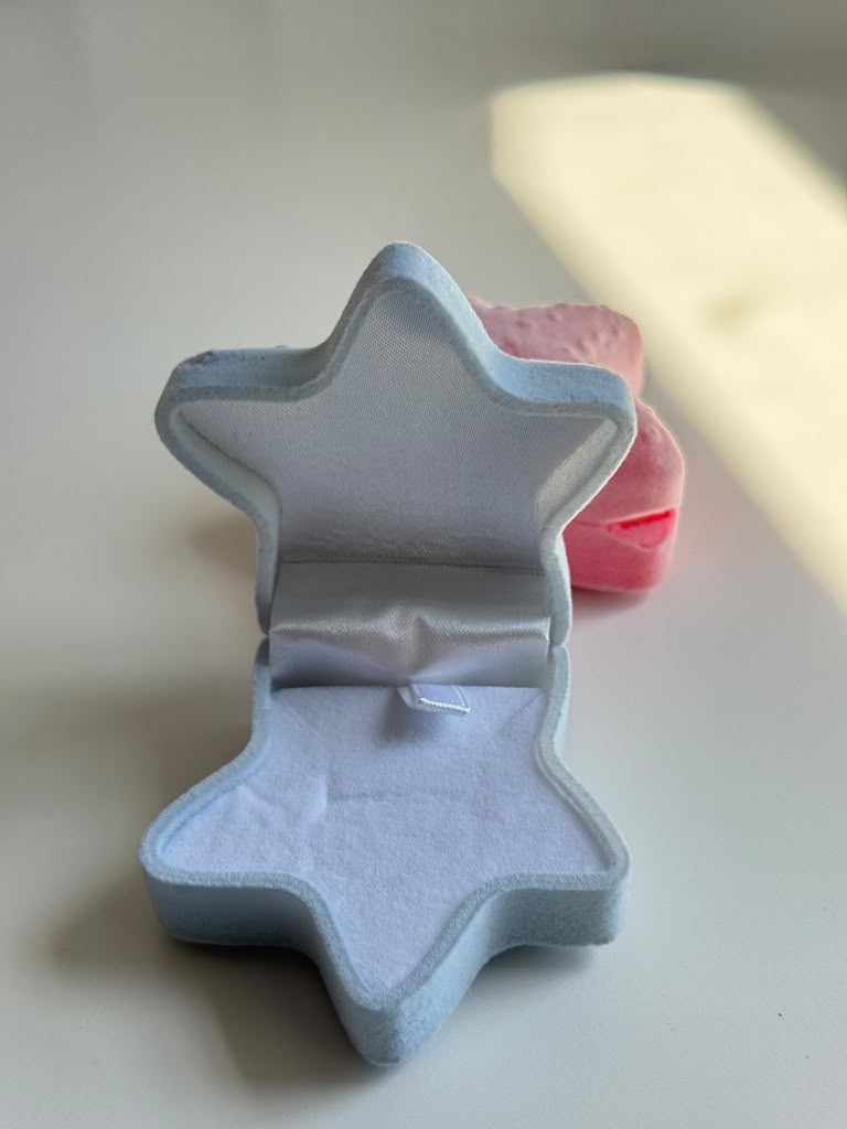 Velvet Starfish Jewelry Box