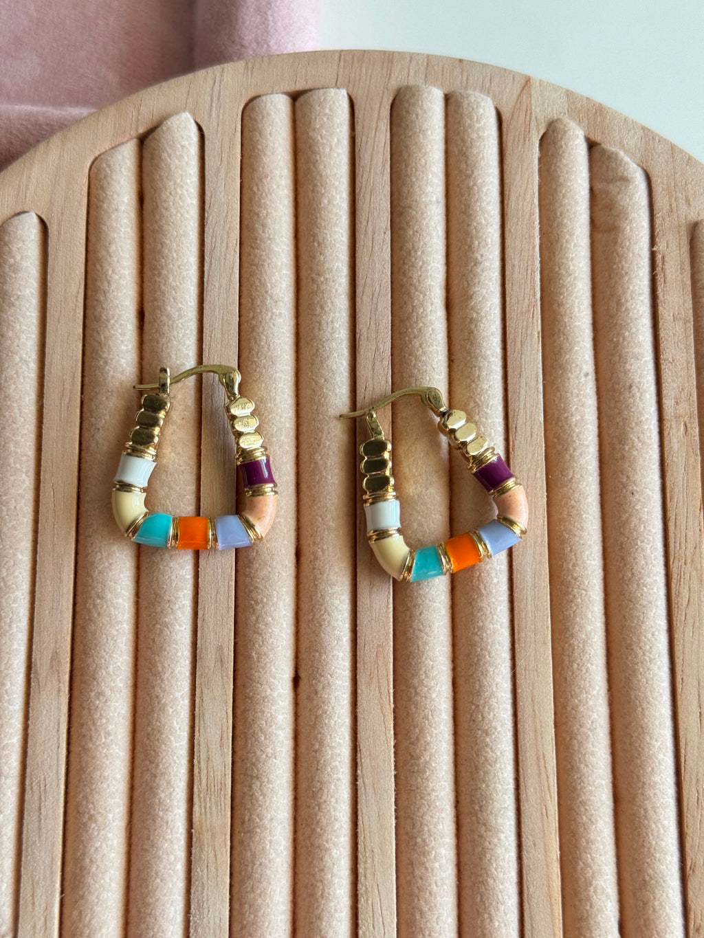 18k multicolor Gold Earrings