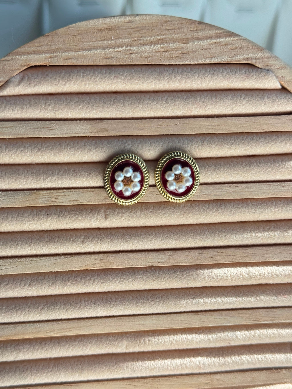 Pearl Floral Studs