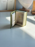 Vintage Book velvet jewelry Box