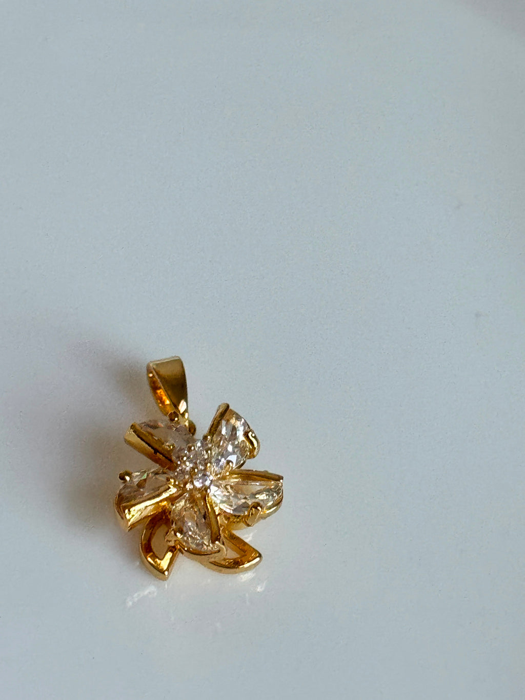 Crystal Bow Pendant