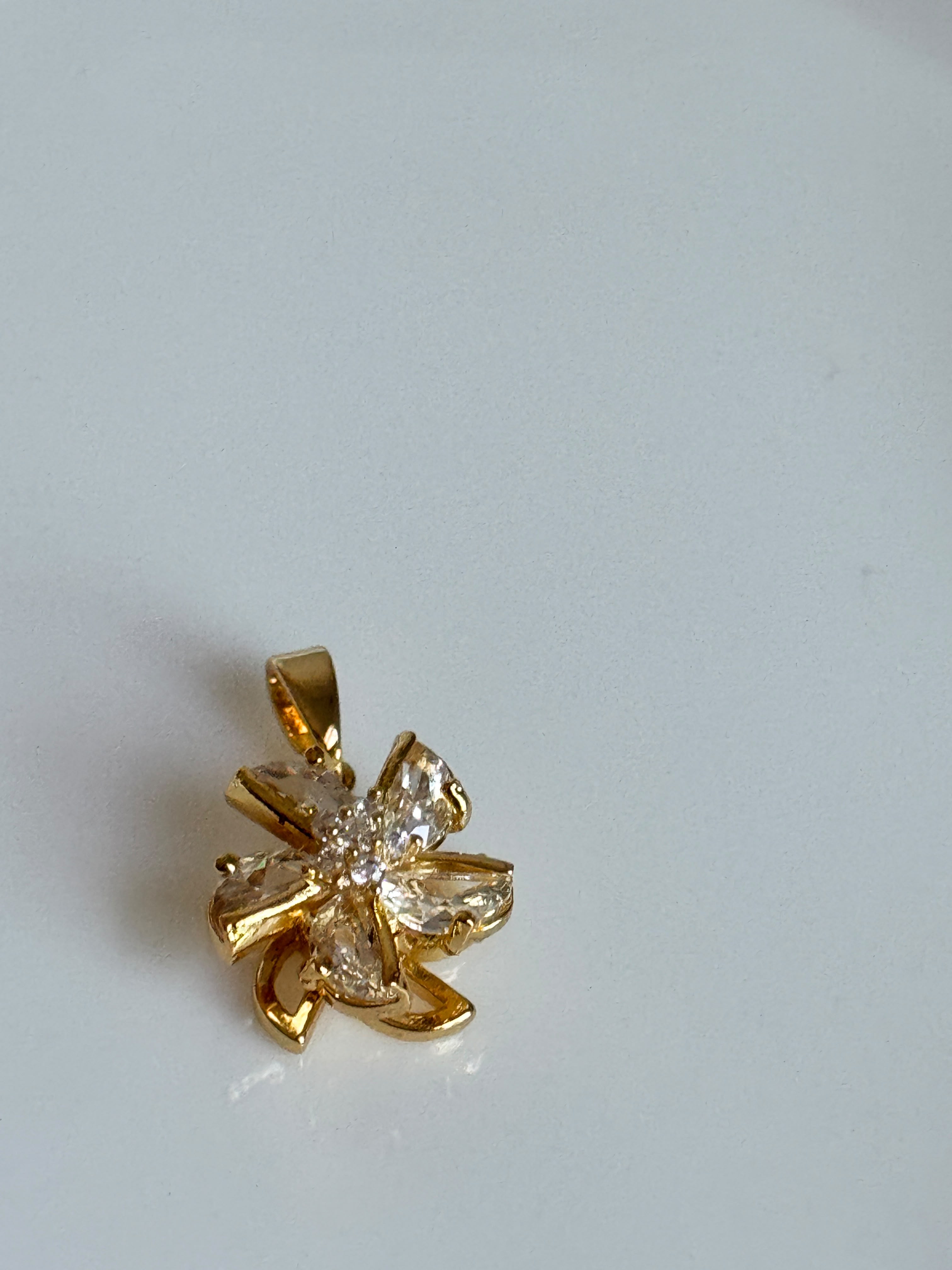 Crystal Bow Pendant
